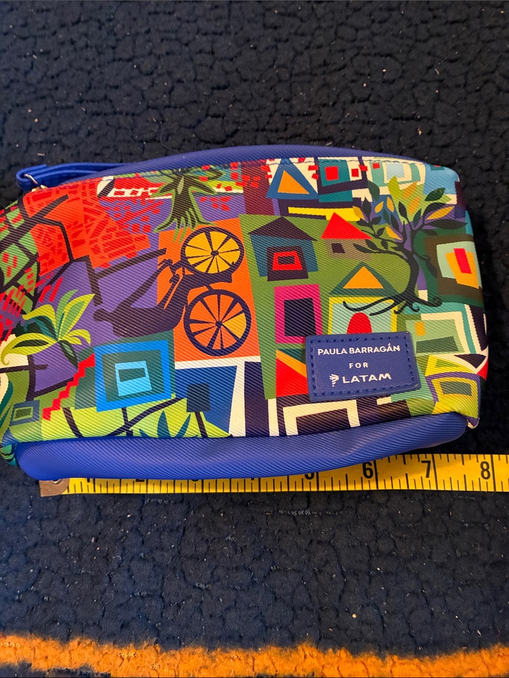 Paula Barragán for LATAM Colorful Printed Travel Pouch